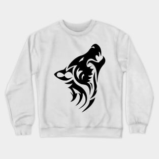 Howling Wolf Head Crewneck Sweatshirt